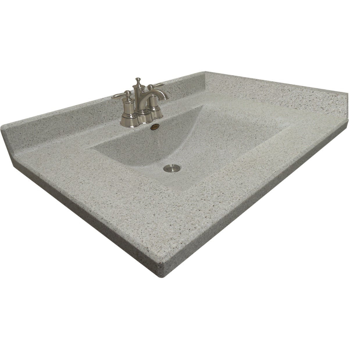 Imperial Marble Ventana 31 In. W x 22 In. D Satin Stone Cultured Marble Vanity Top with Wave Bowl