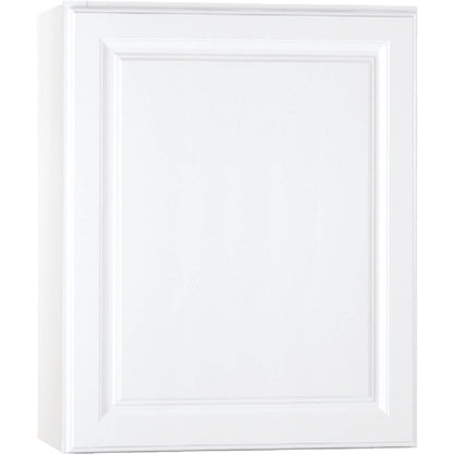 Continental Cabinets Hamilton 24 In. W x 30 In. H x 12 In. D White Thermofoil Wall Kitchen Cabinet