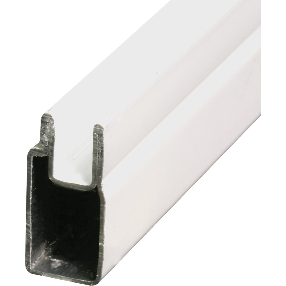 Prime-Line 3/8 In. x 25/32 In. x 94 In. White Aluminum Window Frame