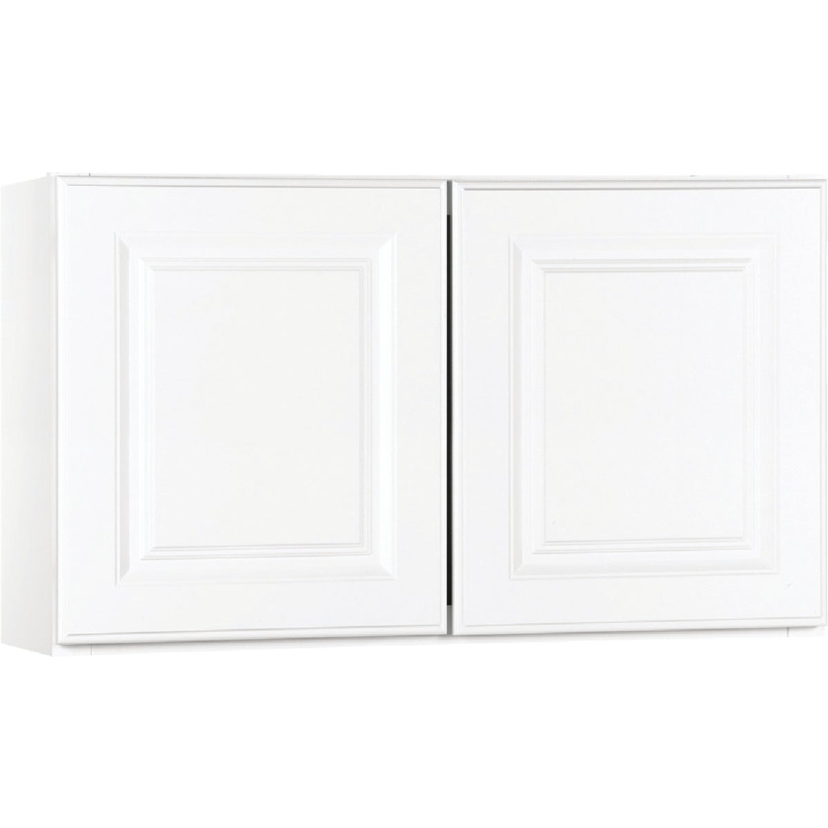 Continental Cabinets Hamilton 30 In. W. x 18 In. H. x 12 In. D. White Thermofoil Bridge Wall Kitchen Cabinet