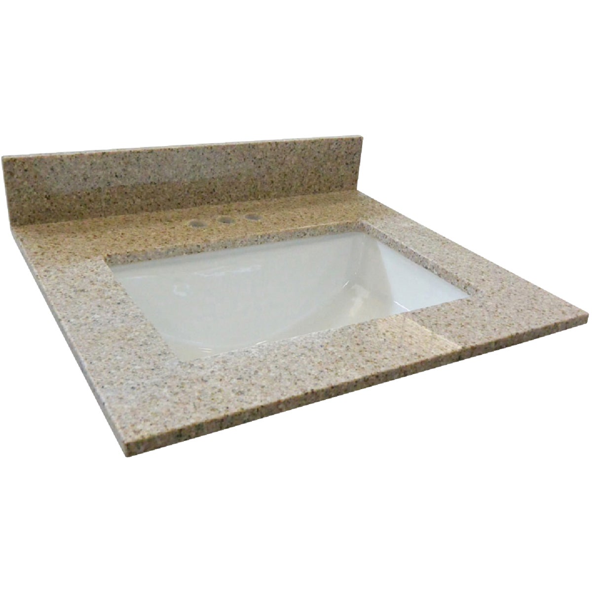 Design House 61 In. W x 22 In. D Golden Sand Granite Vanity Top with Rectangular Bowl