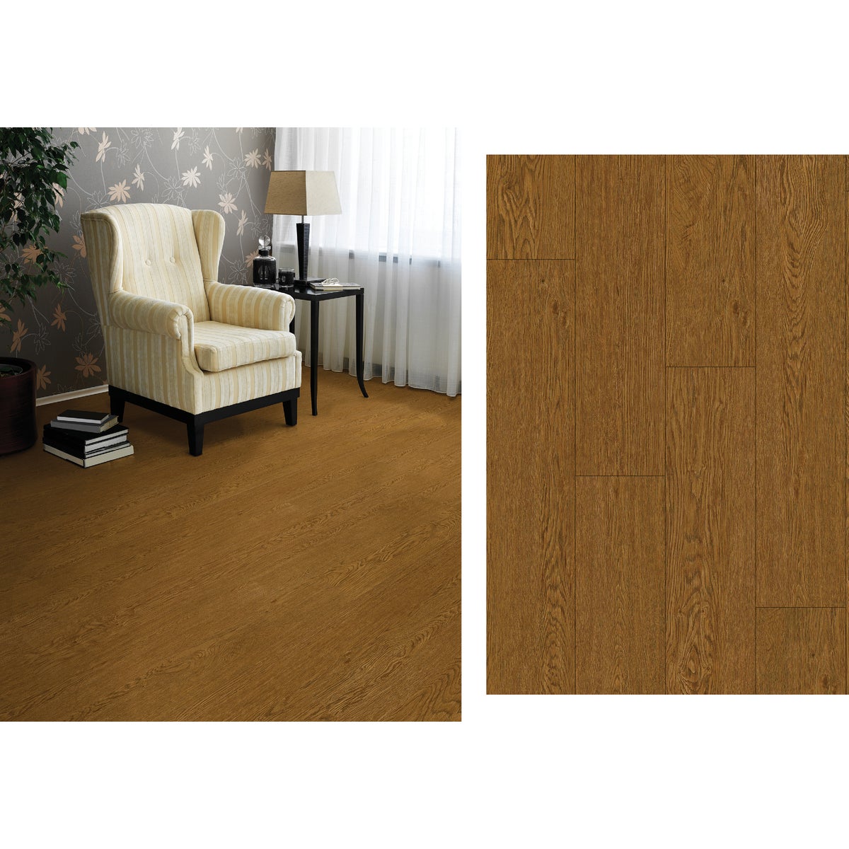 Mohawk Fernwood Autumn Dusk 6 In. W x 48 In. L Luxury Vinyl Floor Plank (51.99 Sq. Ft./Case)