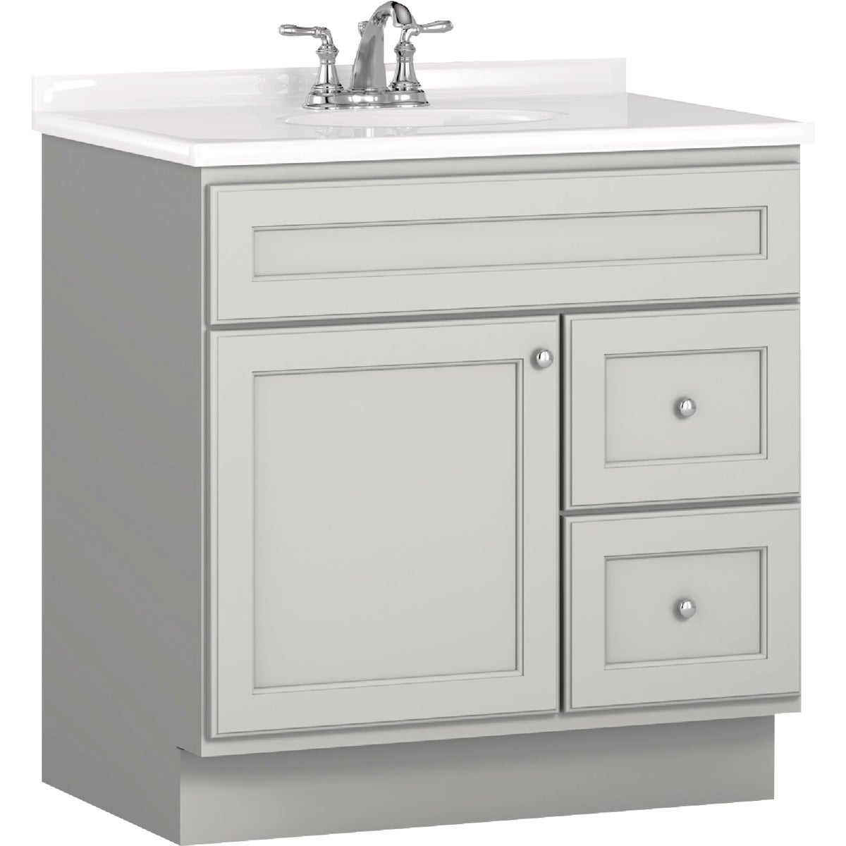 Bertch Northbrook 30 In. W x 34-1/2 In. H x 21 In. D Lighthouse Vanity Base, 2 Door/2 Drawer