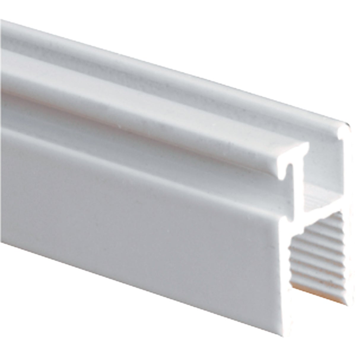 Prime-Line 11/32 In. x 5/8 In. x 72 In. White Triple Track Top Window Frame