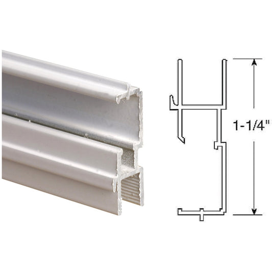 Prime-Line 1-1/4 In. x 72 In. White Triple Track Bottom Window Frame