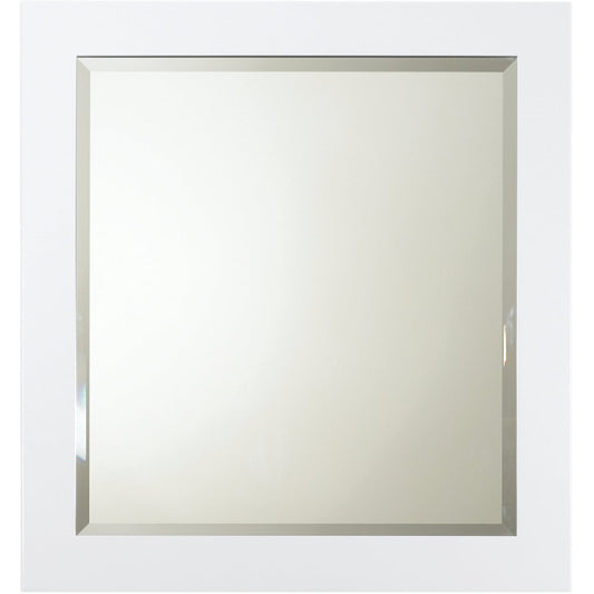 Bertch White 28 In. W x 30 In. H Framed Vanity Mirror