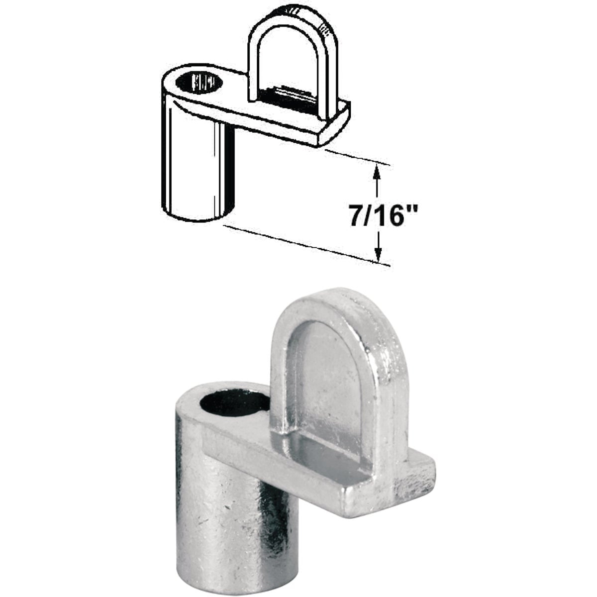 Prime-Line 7/16 In. Mill Swivel Die-cast Screen Clips With Screws (12 Count)