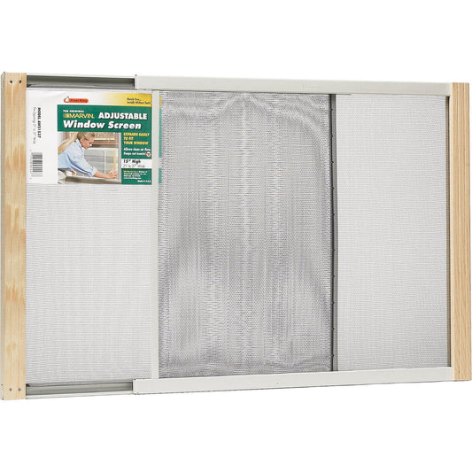 W.B. Marvin 15 In. x 21-37 In. Adjustable Window Screens by Frost King