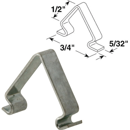 Prime-Line 1/2" X 3/4" X 5/32" Spring Steel Insert Clip (25 Count)