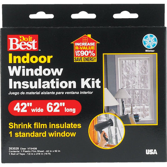 Do it Best 42 In. x 62 In. Indoor Shrink Film Window Kit