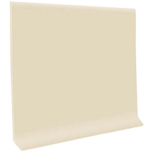 Roppe 4 In. x 4 Ft. Almond Vinyl Dryback Wall Cove Base