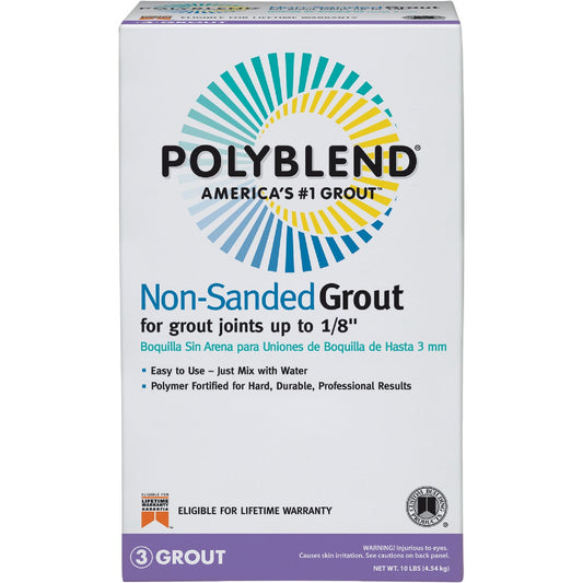 Custom Building Products Polyblend 10 Lb. Bright White Non-Sanded Tile Grout