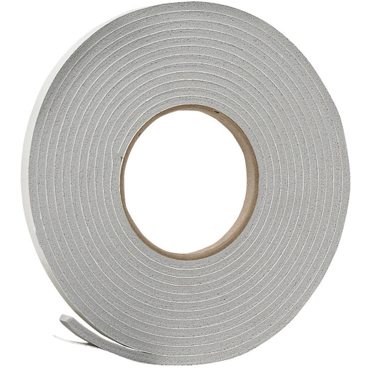 Do it 3/8" W x 3/16" T x 17' L Gray Foam Weatherstrip Tape