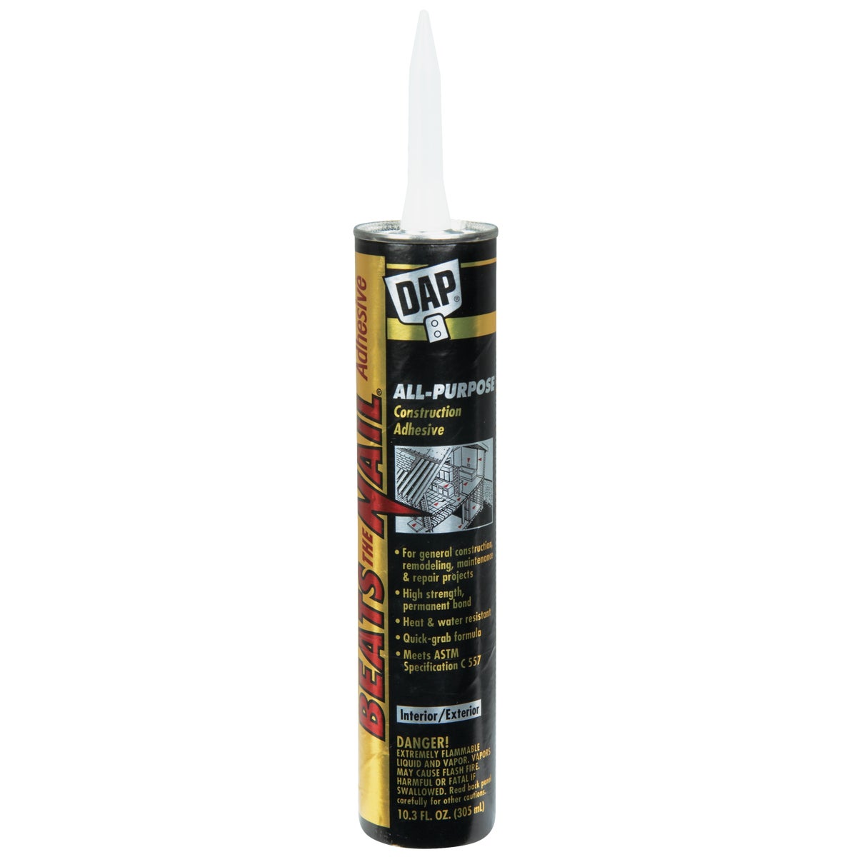 Dap Beats The Nail 10.3 Oz. All-Purpose Construction Adhesive