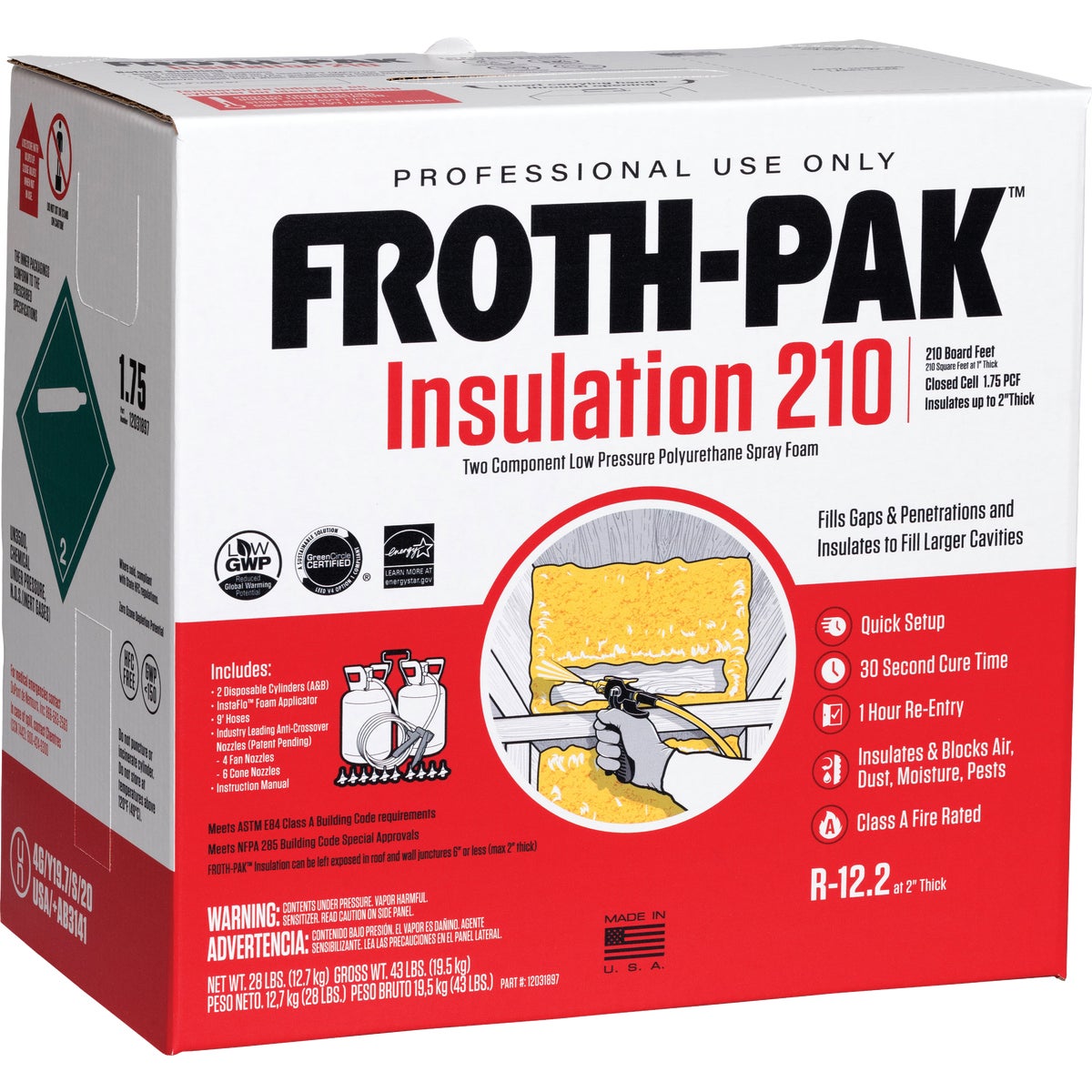 Froth-Pak 210 Two-Component Polyurethane Foam Insulation Kit