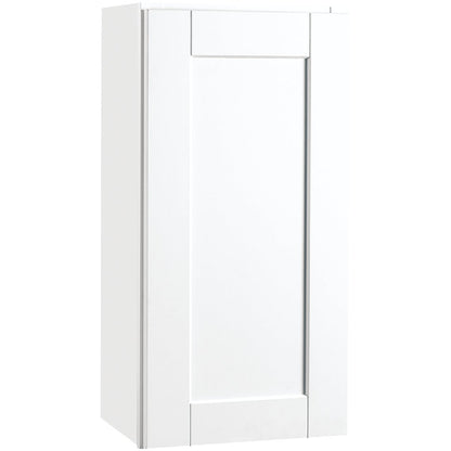 Continental Cabinets Andover Shaker 15 In. W x 30 In. H x 12 In. D White Thermofoil Wall Kitchen Cabinet