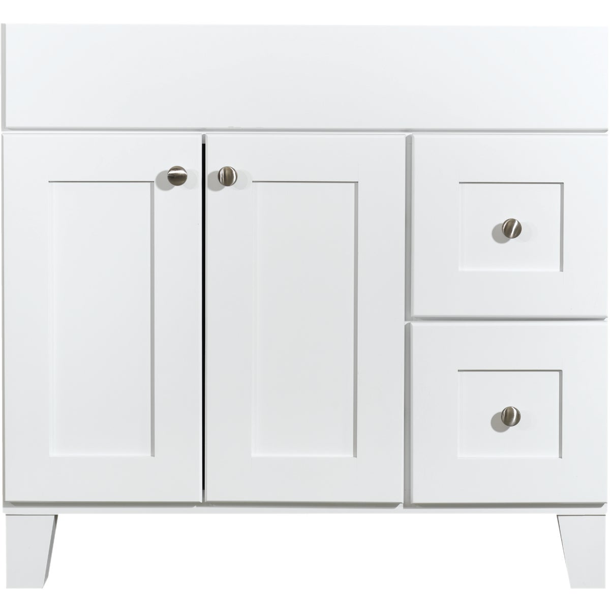 Bertch Osage White 36 In. W x 34-1/2 In. H x 21 In. D Vanity Base, 2 Door/2 Drawer