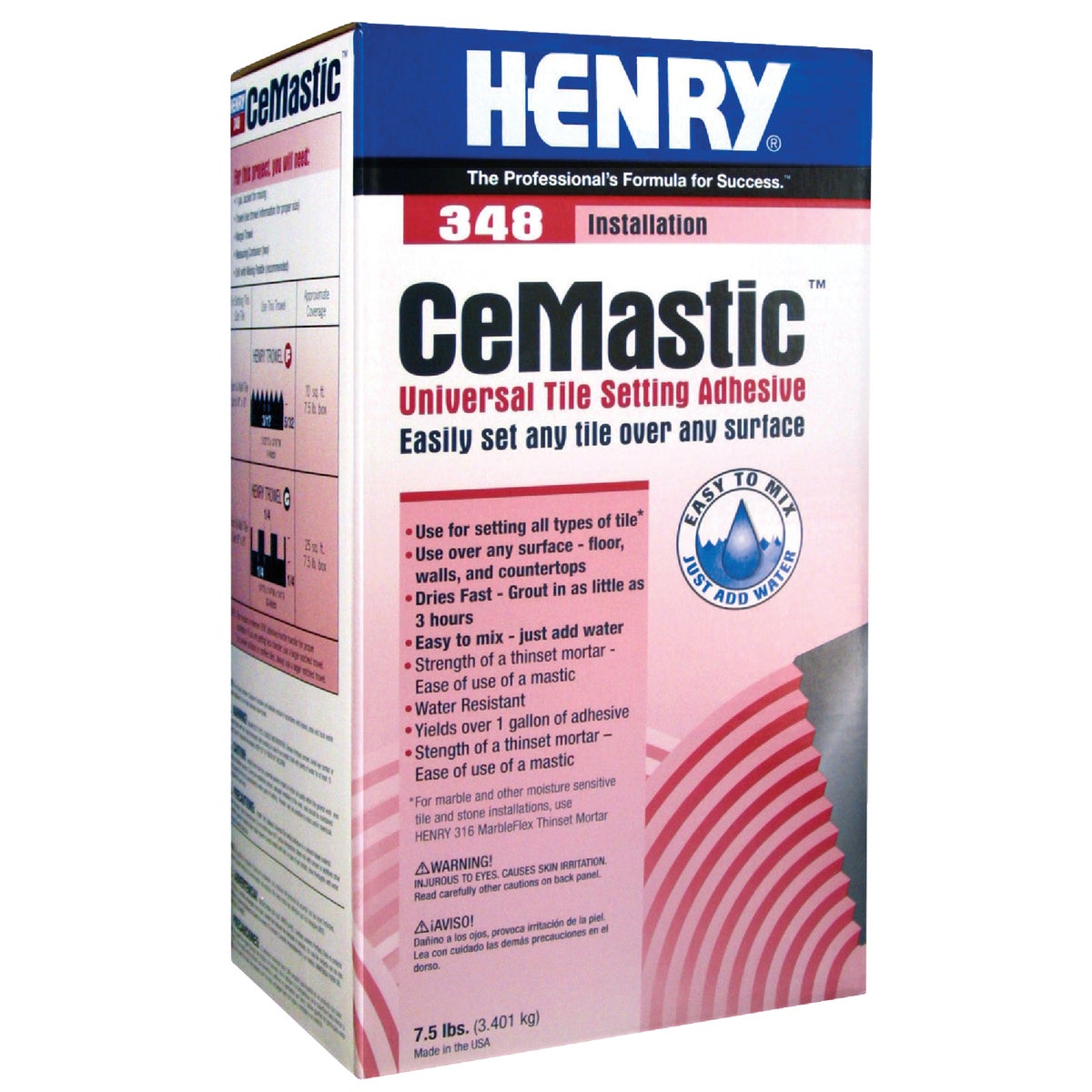 Henry 348 CeMastic 7.5 Lb. Universal Ceramic Tile Adhesive