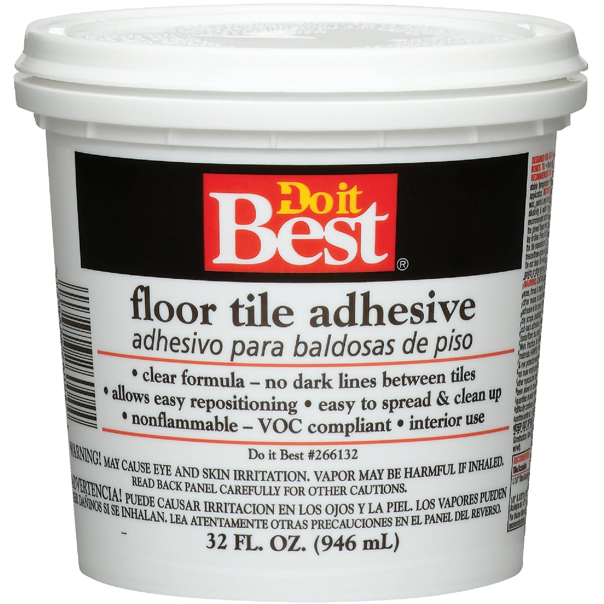 Do it Best Clear Thin Spread Floor Tile Adhesive (Quart)