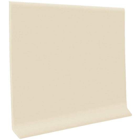 Roppe 2-1/2 In. x 4 Ft. Almond Vinyl Dryback Wall Cove Base