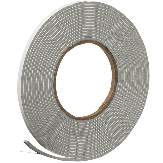 Do it 1/4" W x 1/8" T x 17' L Gray Foam Weatherstrip Tape