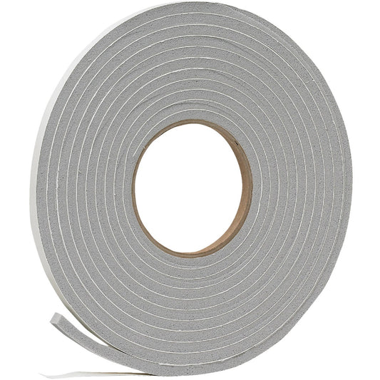 Do it 3/8" W x 1/4"T x 17' L Gray Foam Weatherstrip Tape