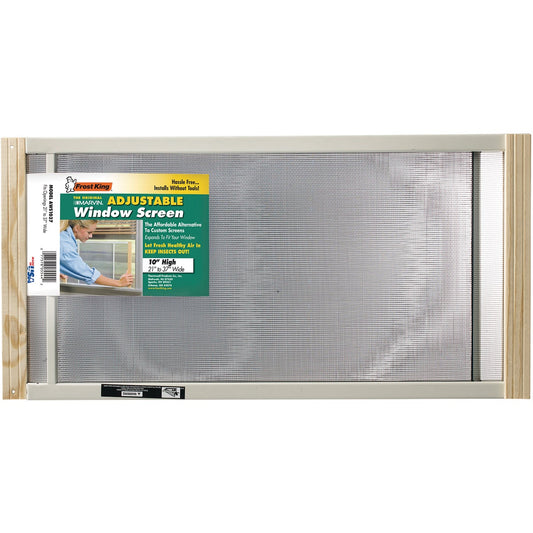 W.B. Marvin 10 In. x 21-37 in. Adjustable Window Screens by Frost King