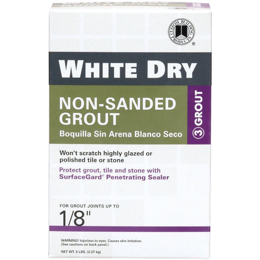 Custom Building Products White Dry 5 Lb. White Non-Sanded Tile Grout