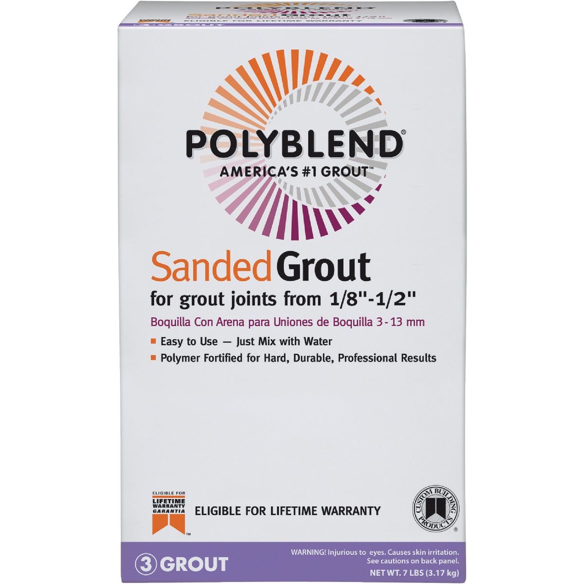 Custom Building Products Polyblend 7 Lb. Sahara Tan Sanded Tile Grout