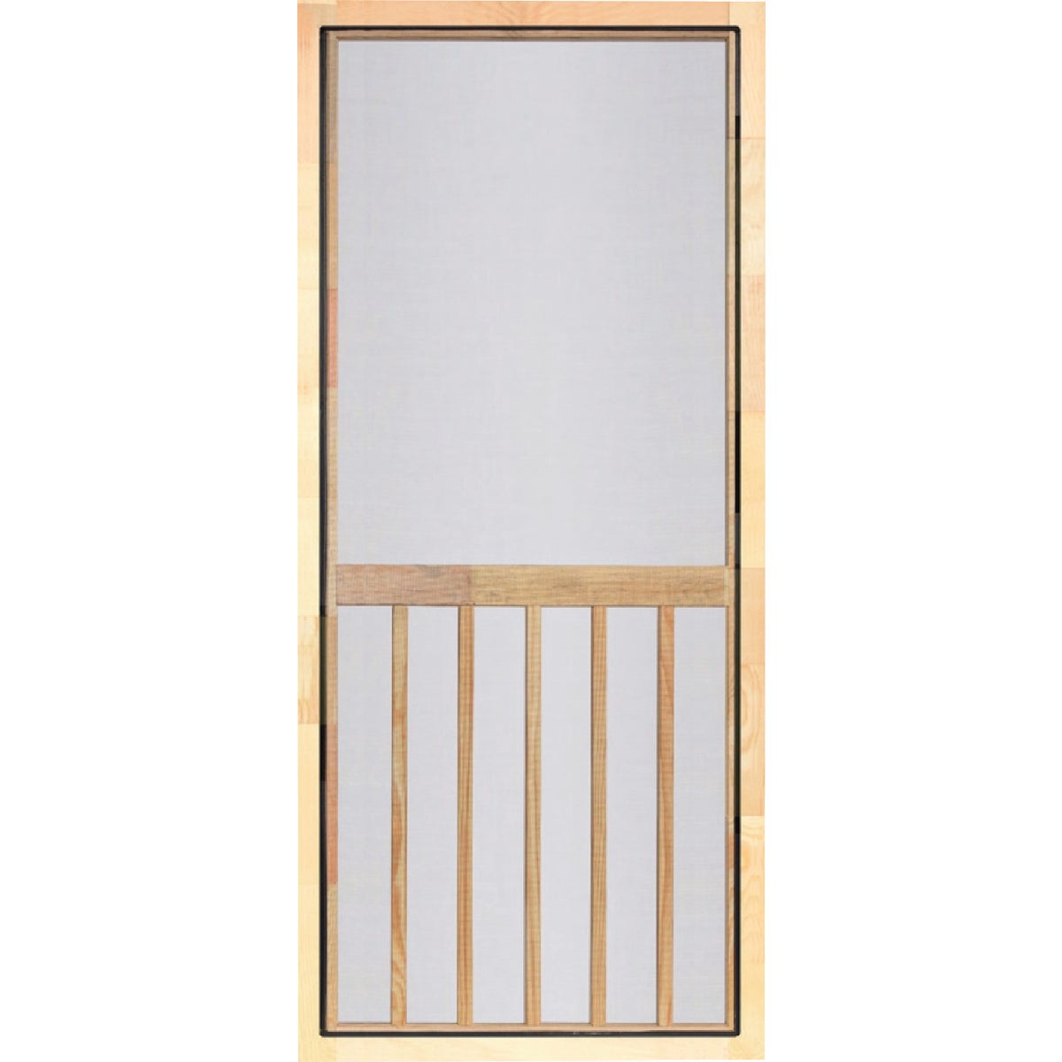 Screen Tight 5-Bar 36 In. W x 80 In. H x 1 In. Thick Natural Wood Screen Door Screen