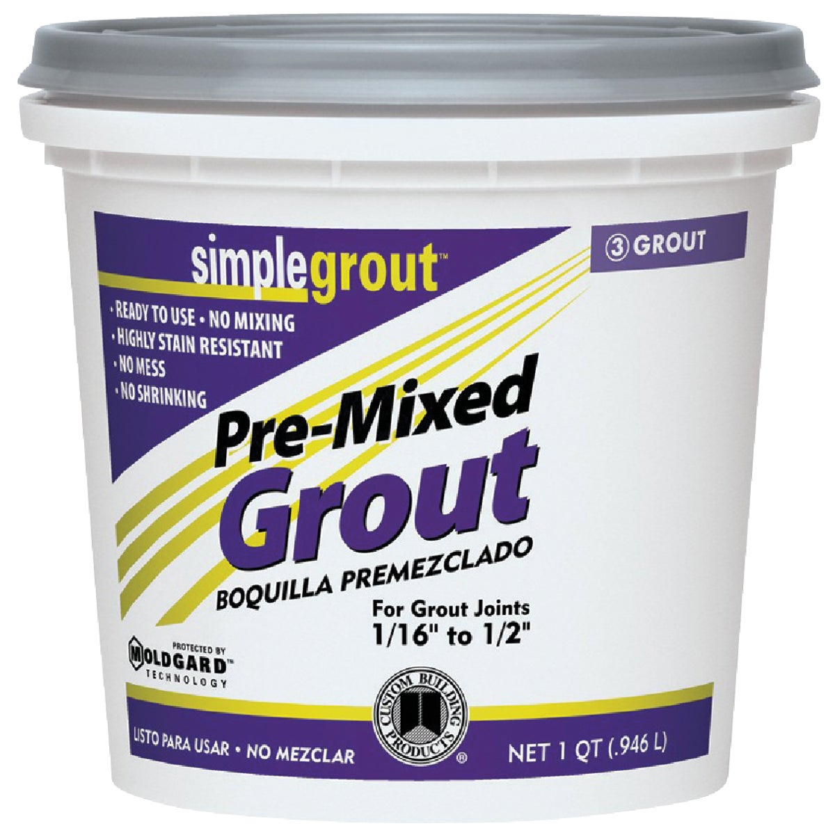 Custom Building Products Simplegrout Quart Sandstone Pre-Mixed Tile Grout