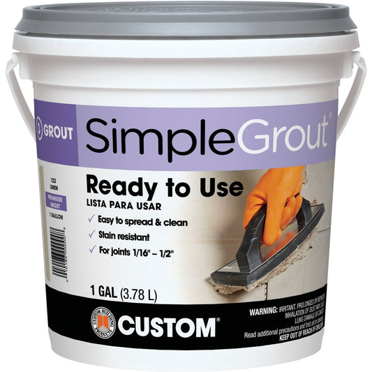 Custom Building Products Simplegrout Gallon Earth Pre-Mixed Tile Grout