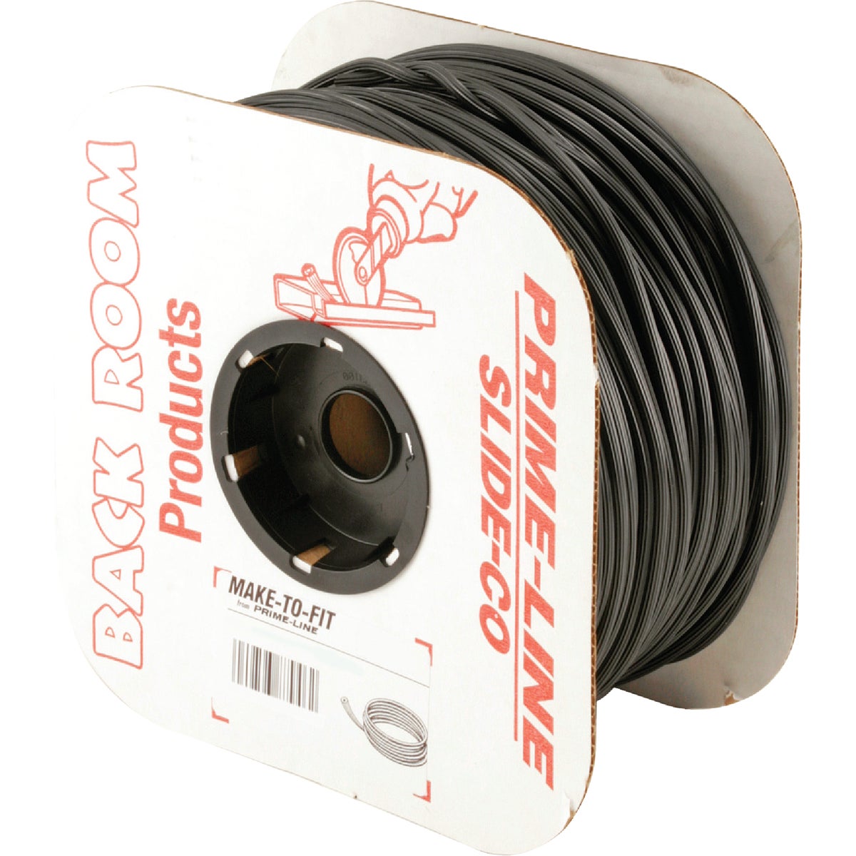 Prime-Line 0.185 In. Dia. x 500 Ft. L. Black Vinyl Screen Retainer Spline