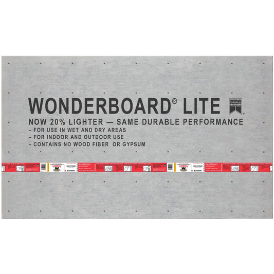 Wonderboard 7/16 In. x 36 In. x 60 In. Backerboard