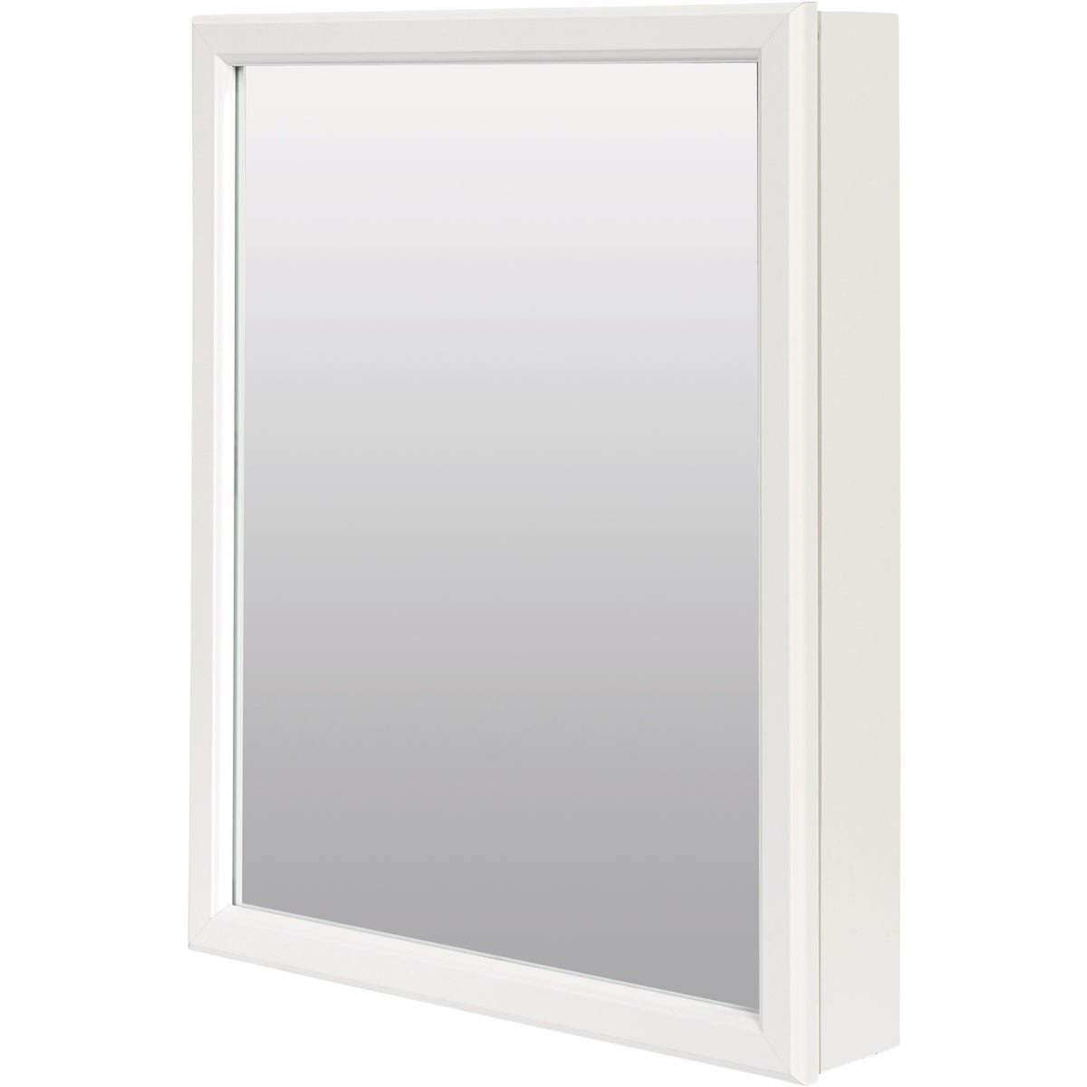 Zenith Zenna Home White 20 In. W. x 25 In. H. x 4.5 In. D. Single Mirror Surface Mount Framed Medicine Cabinet