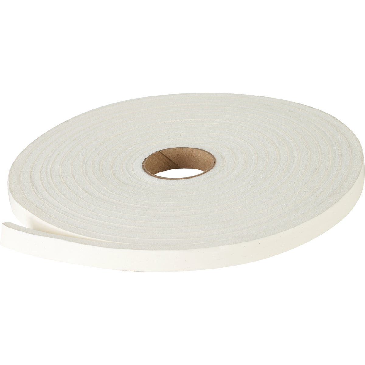 M-D 1/2" W x 1/4" T x 17' L White Foam Weatherstrip Tape