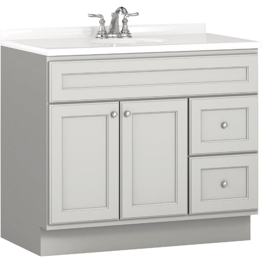 Bertch Northbrook 36 In. W x 34-1/2 In. H x 21 In. D Lighthouse Vanity Base, 2 Door/2 Drawer