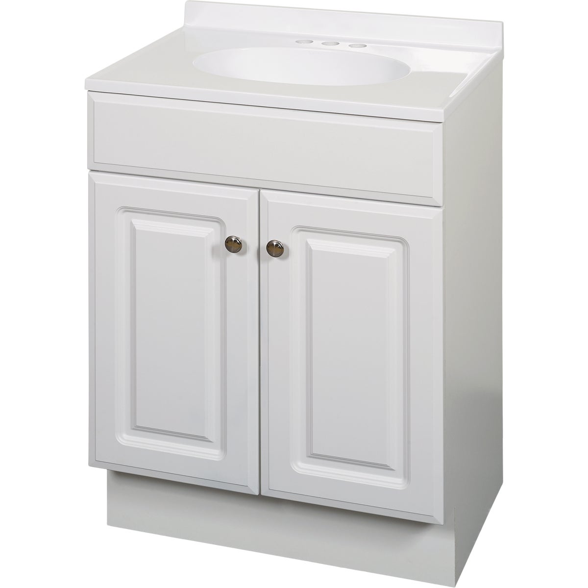 Zenith Zenna Home White 24 In. W x 35 In. H x 18 In. D Vanity with White Cultured Marble Top