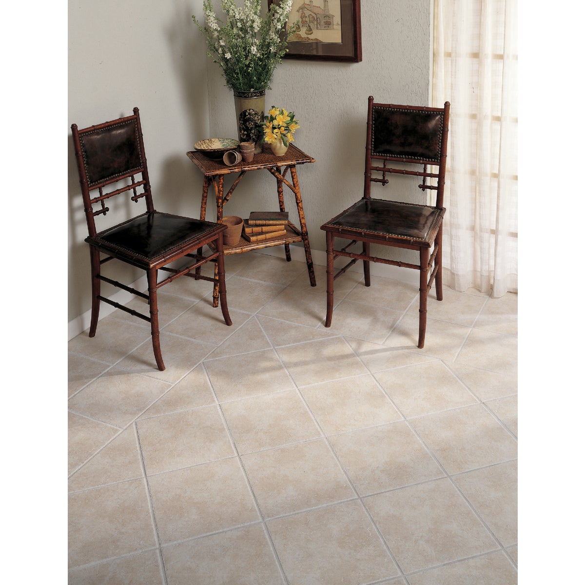 Mohawk Ovations White 14 In. Square DuraCeramic Floor Tile