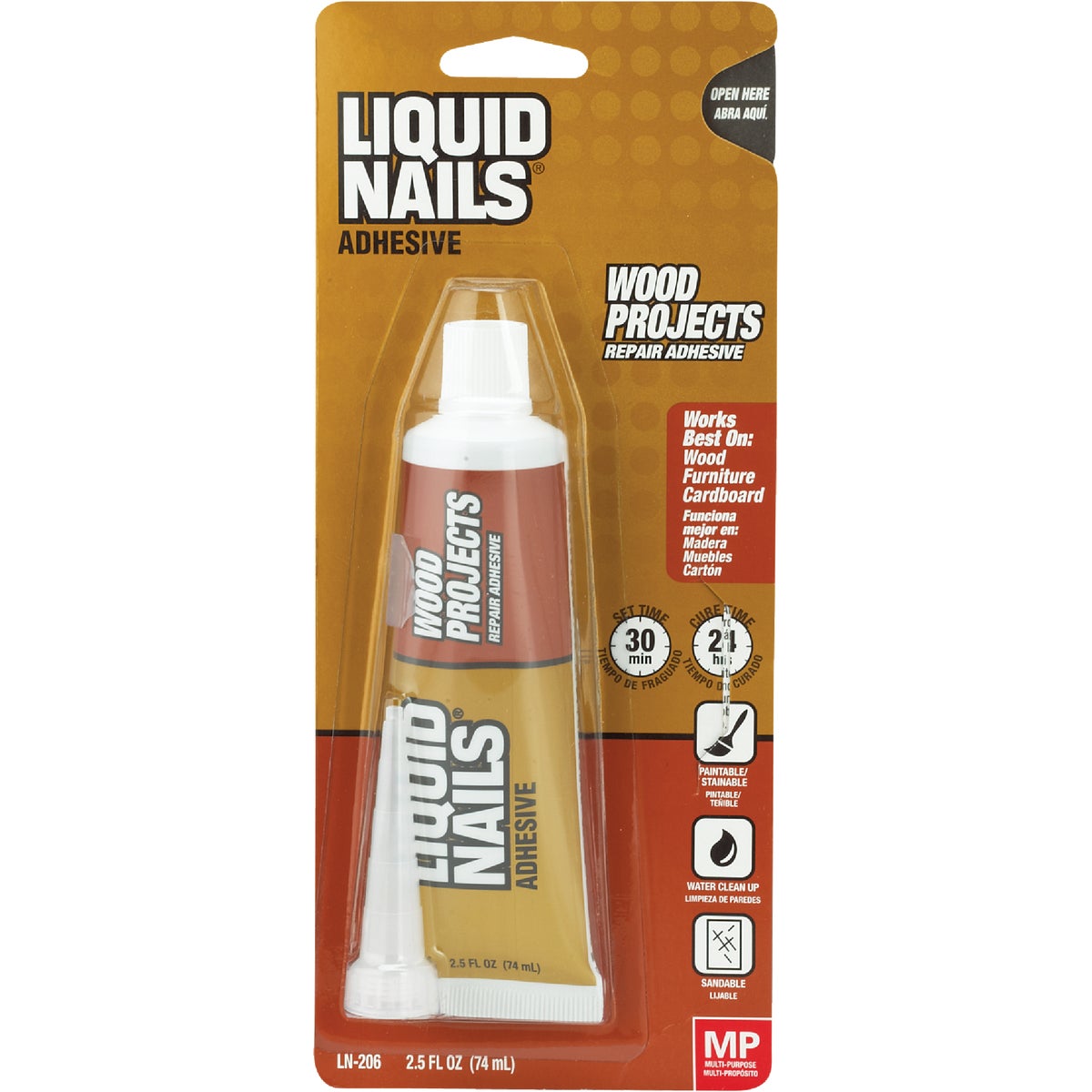 LIQUID NAILS 2.5 Oz. Wood Projects Repair Wood Glue