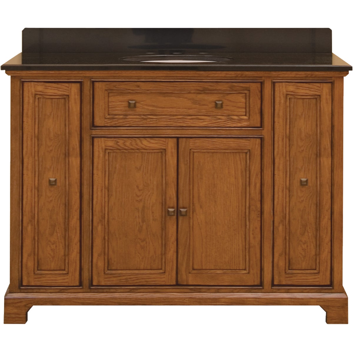 Sunny Wood Cambrian Cherry 48 In. W x 34 In. H x 21-1/2 In. D Vanity Base, 2 Door/4 Drawer