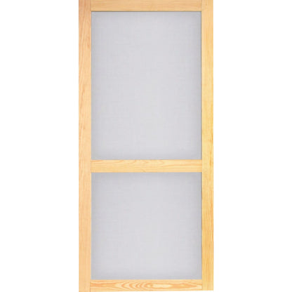 Screen Tight Woodcraft 32 In. W x 80 In. H x 1 In. Thick Natural Wood Screen Door