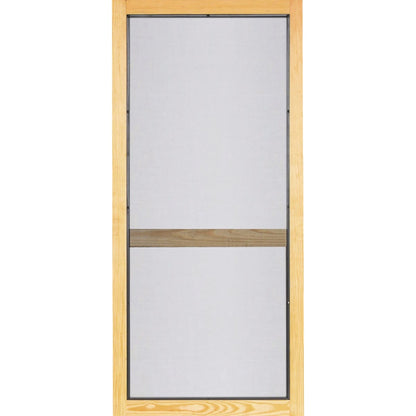 Screen Tight Woodcraft 32 In. W x 80 In. H x 1 In. Thick Natural Wood Screen Door