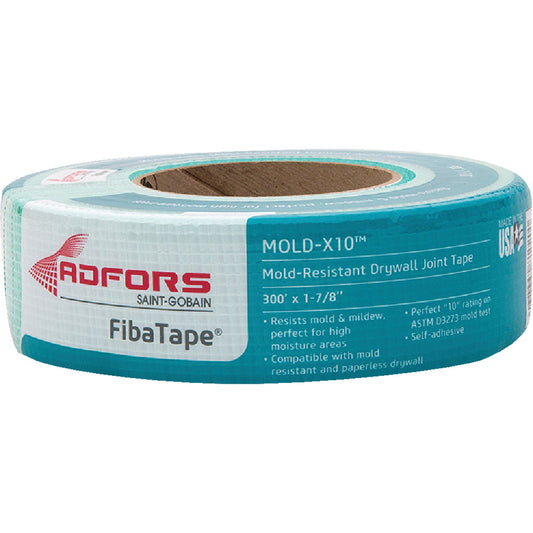 FibaTape Mold-X10 1-7/8 In. X 300 Ft. Mold & Mildew-Resistant Joint Drywall Tape