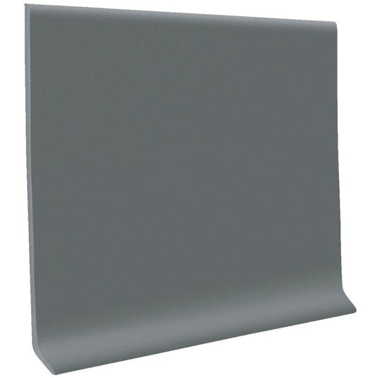 Roppe 4 In. x 4 Ft. Dark Gray Vinyl Dryback Wall Cove Base