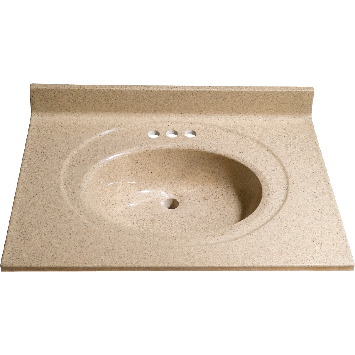 Bertch 31 In. W x 22 In. D Sand Faux Granite Vanity Top with Oval Bowl