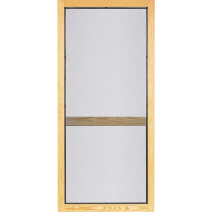 Screen Tight Woodcraft 36 In. W x 80 In. H x 1 In. Thick Natural Wood Screen Door