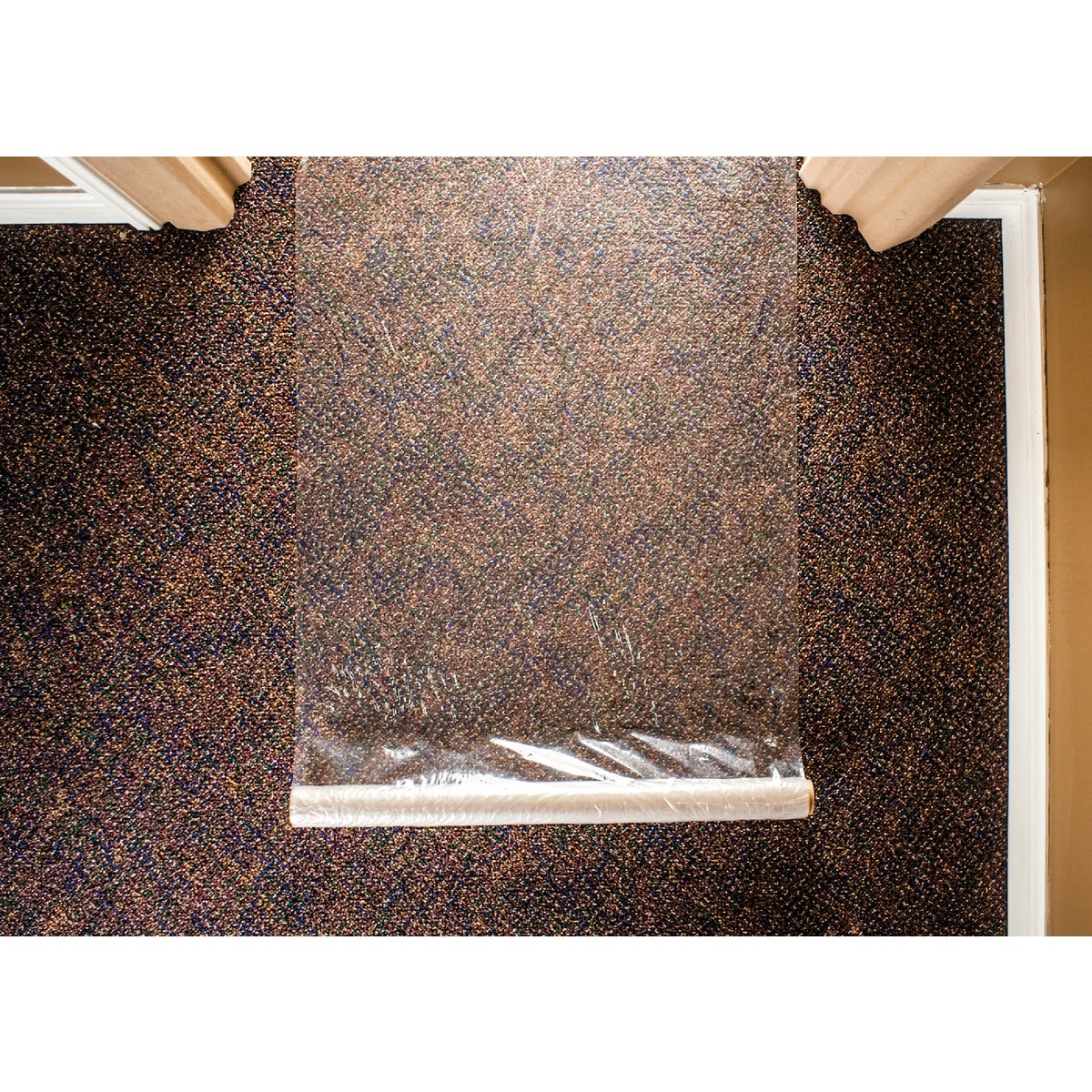 Surface Shields Carpet Shield 21 In. x 30 Ft. Self-Adhesive Film Floor Protector