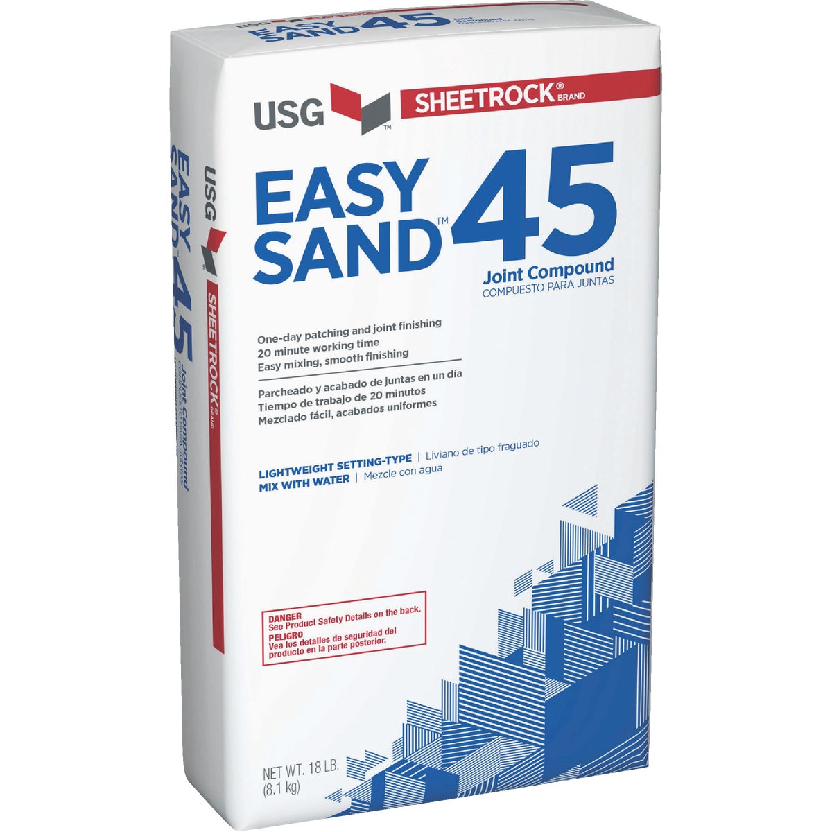 Sheetrock Easy Sand 45 Lightweight Setting Type 18 Lb. Drywall Joint Compound