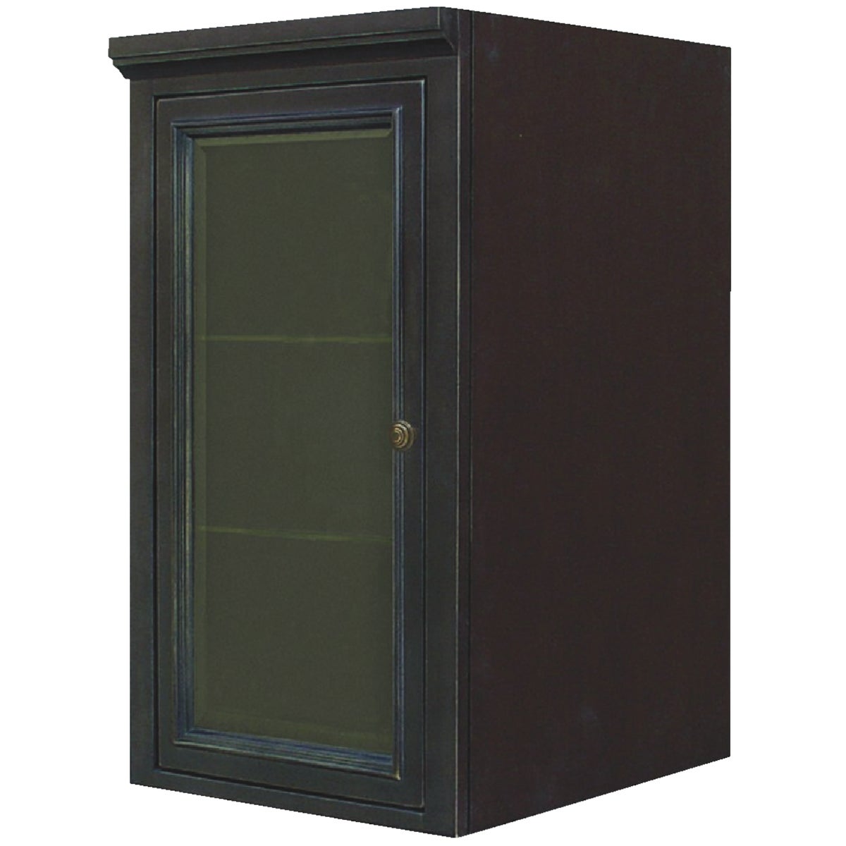 Sunny Wood Barton Hill 18 In. W x 36 In. H x 21 In. D Black Onyx Linen Cabinet Top